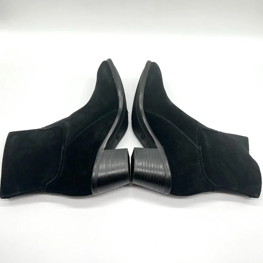 Ugg Womens Size‎ 6.5 6.5M Breeda Black Suede Leather Ankle Boots Shoes